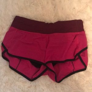 Lulu lemon pink shorts